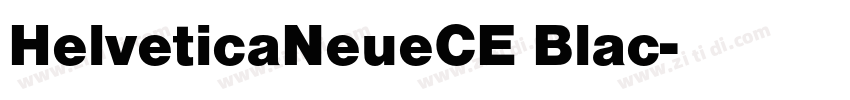 HelveticaNeueCE Blac字体转换